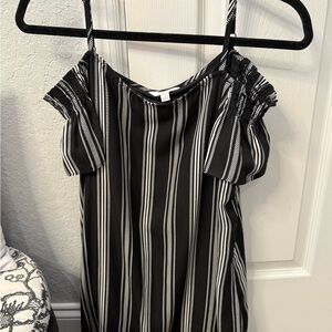 Candie's Monochrome Striped Dress